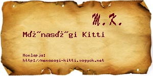 Ménasági Kitti névjegykártya